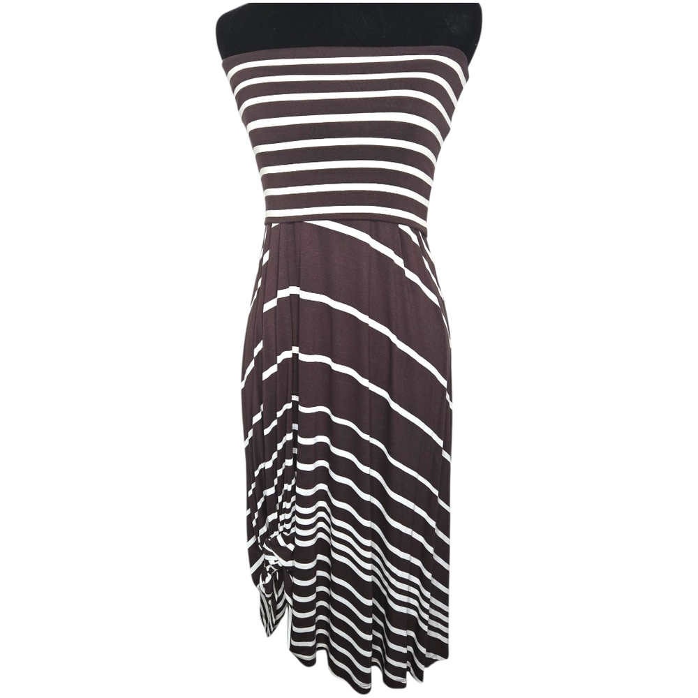 Y2K INC International Concepts Tube Top Dress Size PS Brown Retro Festival Party